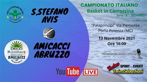 S Stefano Avis Vs Amicacci Abruzzo Ore Serie A