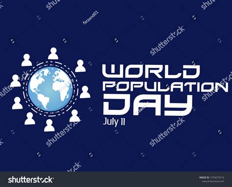 World Population Day Vector Illustration Suitable Stock Vector Royalty