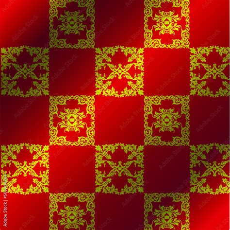 Royal vector textile on red background, luxury red royal wallpaper ...