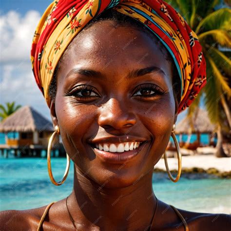 Premium Photo | Bahamanian woman from Bahamas typical national citizen