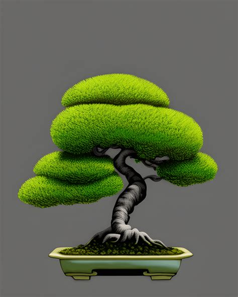 Bonsai Tree Watercolour Graphic Creative Fabrica