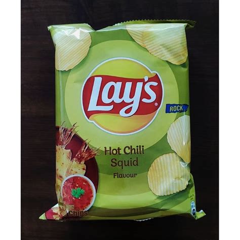 Lay S Potato Chips Hot Chili Squid G Shopee Malaysia
