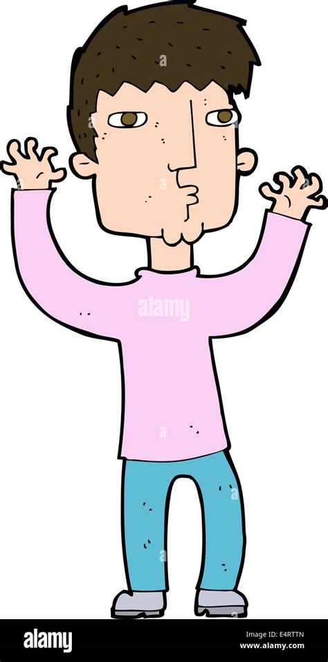 cartoon anxious man Stock Vector Image & Art - Alamy