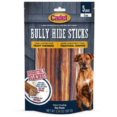 Cadet® All Natural Bully Hide Sticks Dog Chews, 1 pk / 5 ct - Fry’s ...