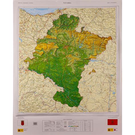 Relieve De Navarra En 3D A 1 200 000 Ed 2007