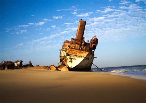 Ship graveyard in Nouadhibou, Mauritania.