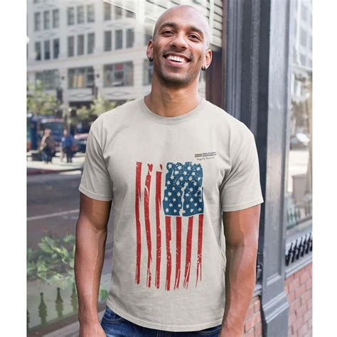 Distressed Usa Flag Unisex T Shirt Military Republic