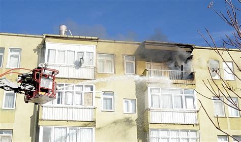 Evde çıkan yangın hasara neden oldu BÖLGE HABERLERİ