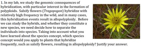 Solved 1. In my lab, we study the genomic consequences of | Chegg.com