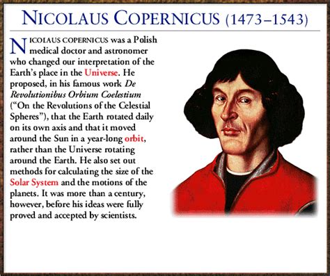 Scientists Information In The World Nicolaus Copernicus