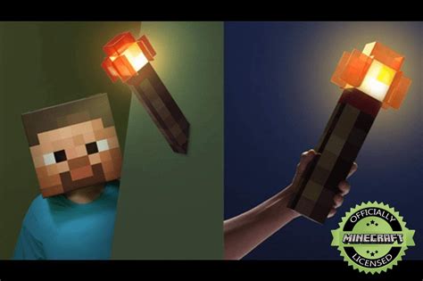 Minecraft Redstone Torch Lamp Nightlight | 12.6 Inch LED Costume ...