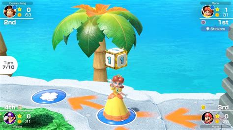 Mario Party Superstars 582 Yoshi S Tropical Island Daisy Vs Waluigi Vs