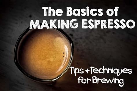 Basics of Brewing Espresso: Tips and Techniques | Foodal