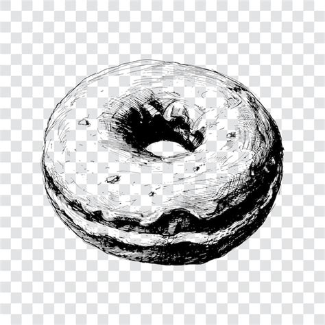 Premium Vector Donuts Hand Drawn Engraving Style Vector Illustration