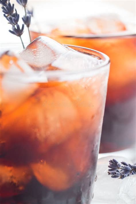 Rum And Cola With Ice Cold Cocktails For Summer Parties Alcohol