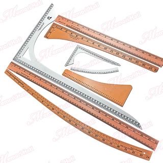 Pcs Pvc Tailoring Ruler Set Pembaris Jahitan Shopee Malaysia