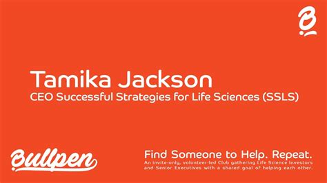 Tamika Jackson CEO Of Successful Strategies For Life Sciences Talks To