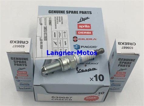 Zündkerze NGK CR8EKB OEM PIAGGIO VESPA GTV GTS Super 125 300 Kaufen