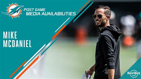 Head Coach Mike Mcdaniel Meets With The Media Miami Dolphins Youtube