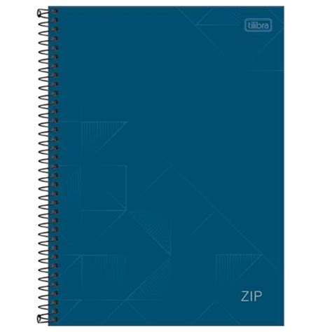 Caderno universitário 1 matéria 80 fls Zip Tilibra Papelaria Barão