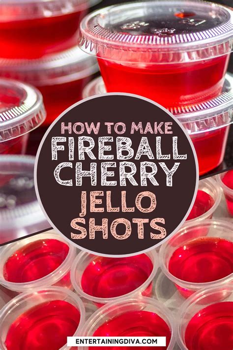 Super Easy Fireball Cherry Jello Shots Recipe