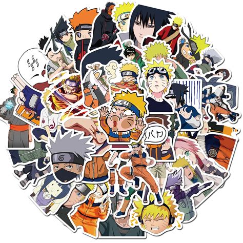 Naruto Stickers Pcs Anime Waterproof For Decal Laptop Water Bottle