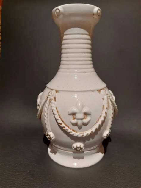 Authentique Vase En Faience De Malicorne Signe Emile Tessier Ann E