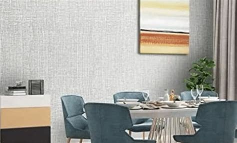 Papel Mural Pvc Texturizado Autoadhesivo Gris Moderno Rollo Cuotas