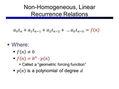 Cs Algorithm Analysis Lecture Non Homogeneous Recurrence