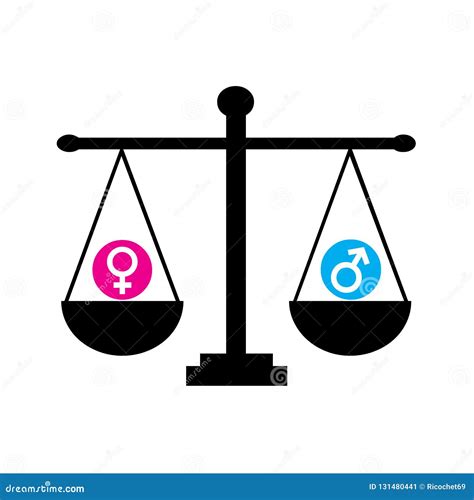 Gender equality symbol stock illustration. Illustration of heterosexual - 131480441