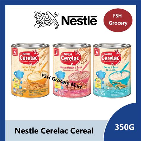 Nestle Cerelac Infant Cereals 350G Rice Milk Rice Soya Brown Rice Milk