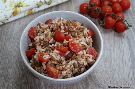 Insalata Di Riso Con Lenticchie E Pomodorini Divertirsi In Cucina