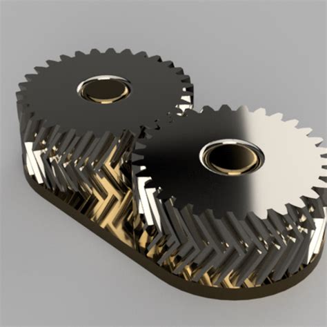 Download Stl File Double Helical Gear Assembly • 3d Print Model ・ Cults