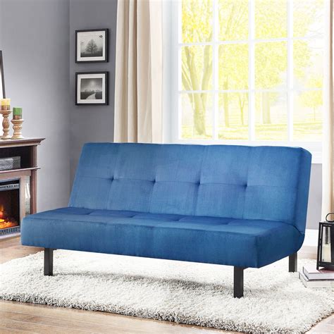 Mainstays 65 3 Position Tufted Futon Blue