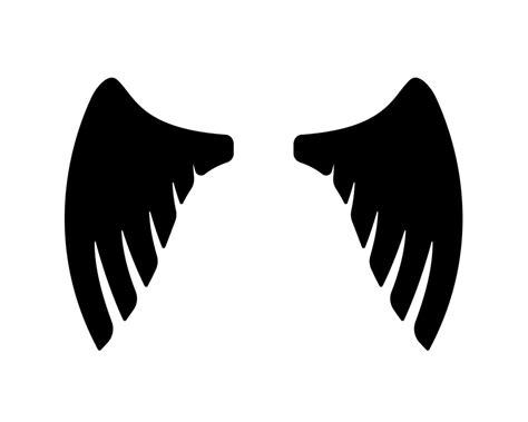 Angel Wings In Heaven Hawk Feather Wing Pattern Vector Art At