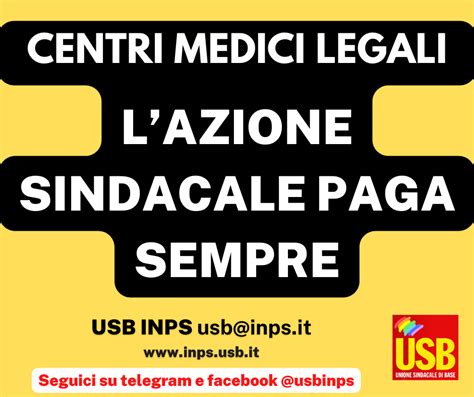 USB Pubblico Impiego INPS Centri Medici Legali Inps L Azione