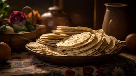 Premium Ai Image Tortillas Appetizing Display