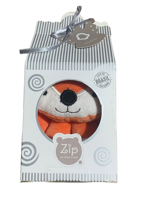 Naninha Plush Prendedor Chupeta Raposa Fubá Zip Toys