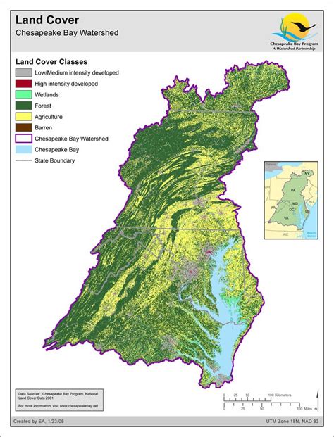 Map: Land Cover: Chesapeake Bay Watershed - Chesapeake Bay Program