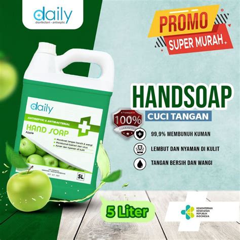 Jual Sabun Cuci Tangan Antiseptic Antibacterial Daily Hand Soap