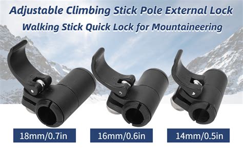 Climbing Stick Pole External Lock Rubber 181614mm