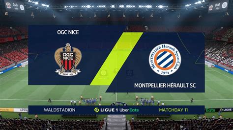 FIFA 22 OGC Nice vs Montpellier Hérault SC Ligue 1 Uber Eats