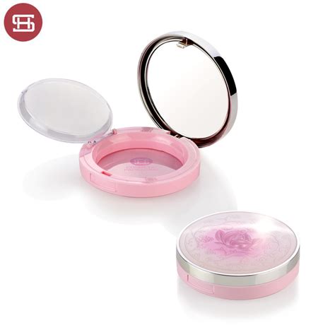 China China New Design Face Powder Compact Hot Sale Custom Pink Round Empty Compact