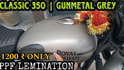 2023 Royal Enfield Classic 350 Gun Metal Grey Lamination PPF