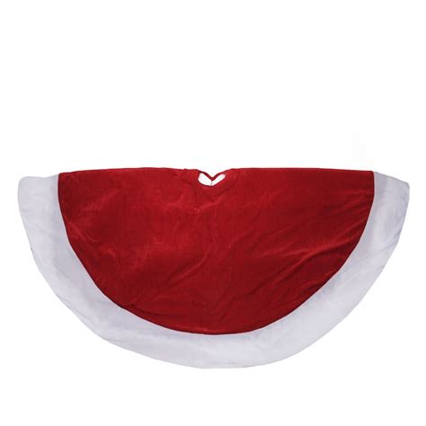 Northlight Red Velveteen Christmas Tree Skirt - 60 Inch Diameter - Indoor Use Only - Spot Clean ...