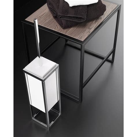 Cosmic The Grid Perie Wc Perete Freestanding Inox Alb Lucios Esenzio