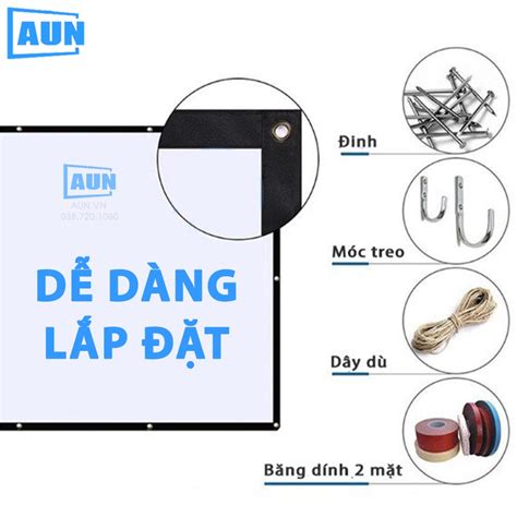 Mua Màn Chiếu Treo Tường 4k Chất Liệu Pvc Cao Cấp Tỷ Lệ 169 Chuyên