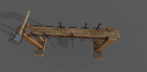 3D model Medieval Rack and swords VR / AR / low-poly | CGTrader