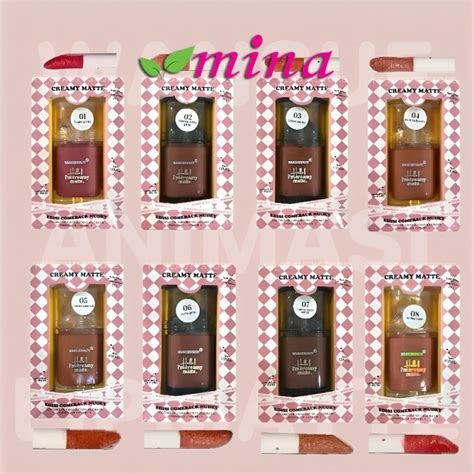 WANSUE BEAUTY Creamy Matte Ml Nude And Pink Edition Edisi Comeback Nude Glitter Tabby Rose