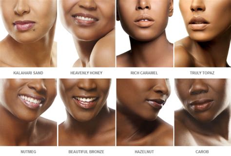 Different Shades Of Black Skin Tones